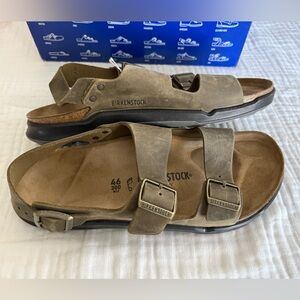 NWT Birkenstock Milano Crosstown Men Oiled Leather Size 46 Regular/Wide